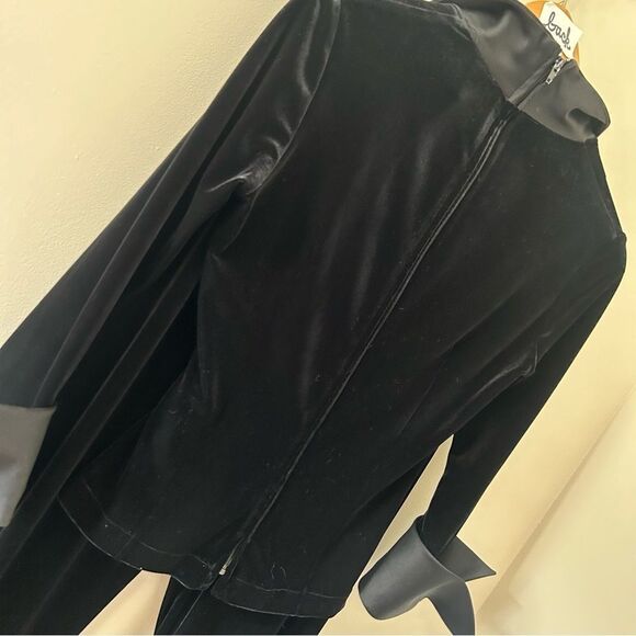 JS Collections Black Velvet Pants & Longsleeve Top Set Women’s 4 great preworn c - Picture 11 of 15